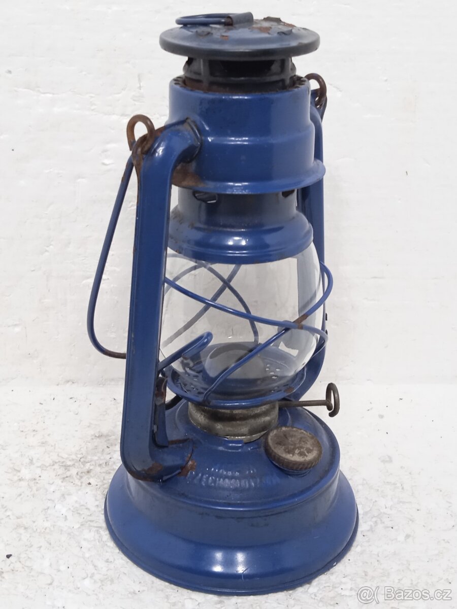 Retro petrolejová lampa - MEVA 864 - ČSSR - 3