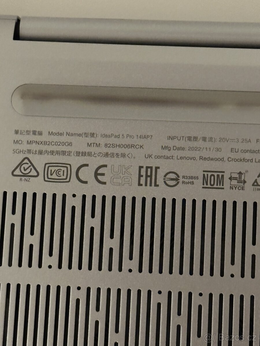 Lenovo IdeaPad 5 Pro 14IAP7 Cloud Grey celokovový - 3