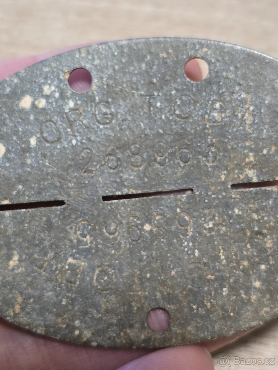 Německá ID známka - ORGANIZACE TODT - 3