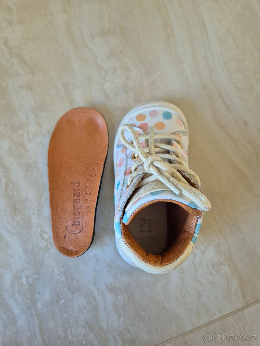 Bisgaard dětské celokožené boty, vel. 21 - 3