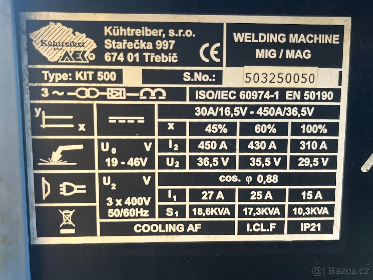 Svářečka Kuhtreiber KIT 500 - 3