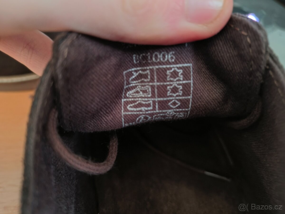 Kožené semišové polobotky Kickers - 3