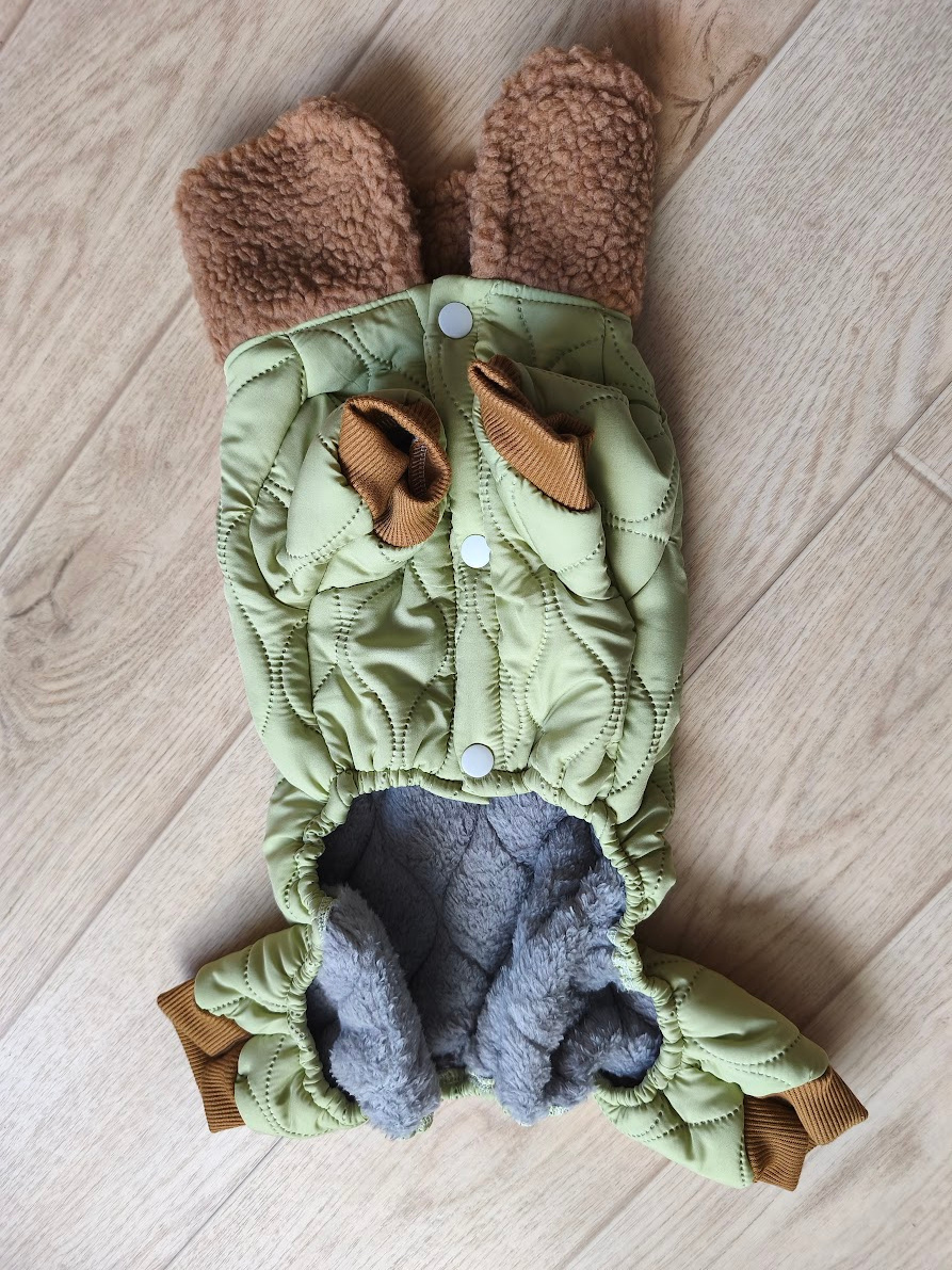 Obleček pro pejska N.O.V.É. zelenkavá/hnědá - 3