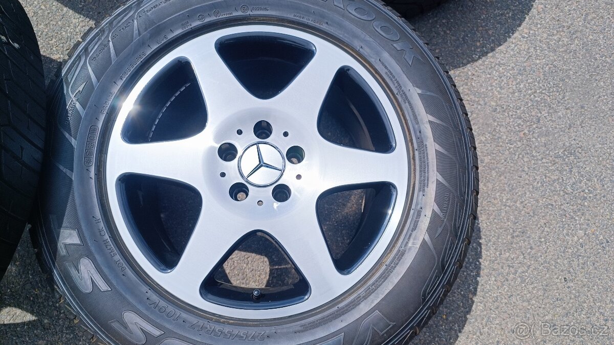 ALkola Mercedes-Benz w163 R17 po renovaci s gumami