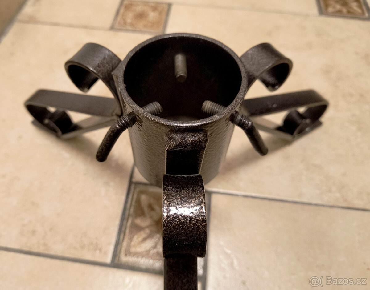 stojan na vánoční stromek, kovový, nový - 3