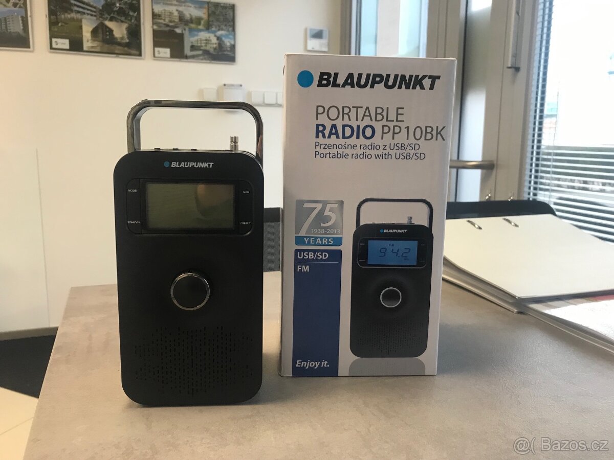 Přenosné rádio BLAUPUNKT PP10BK s MP3 a SD/USB - 3