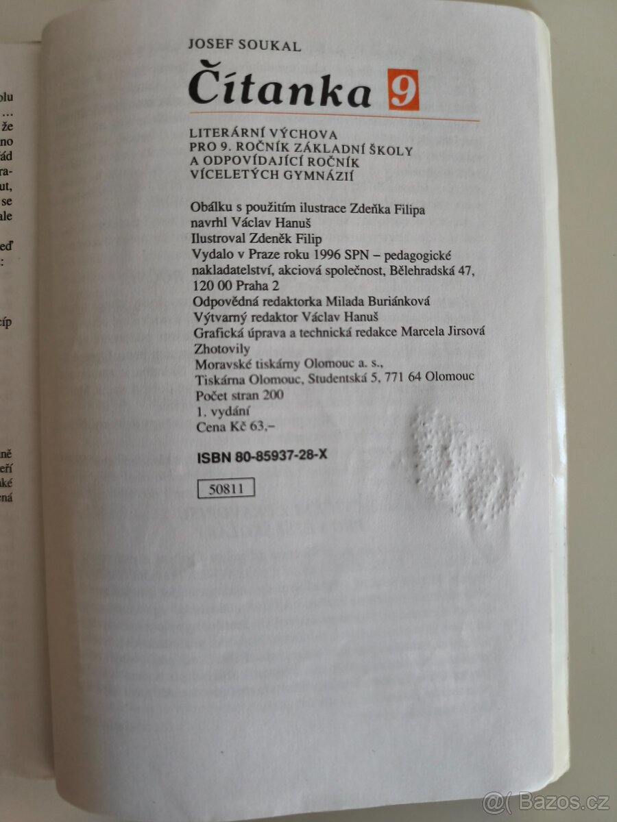 Josef Soukal – Čítanka 9 (SPN, 1996) - 3