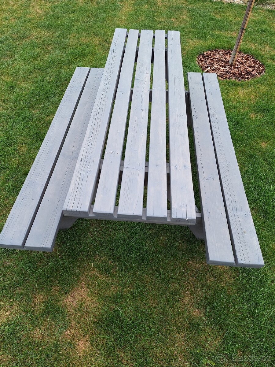 Zahradní lavice - pivní set 200 cm - 3