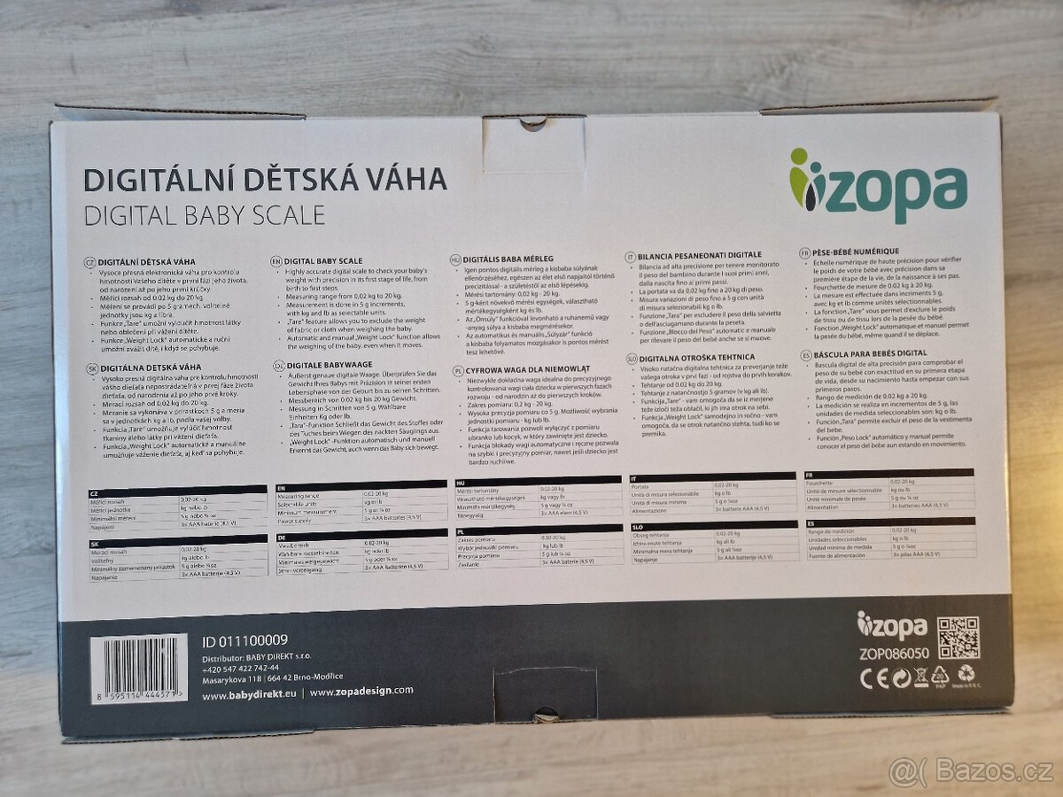 Digitální dětská váha Zopa - 3