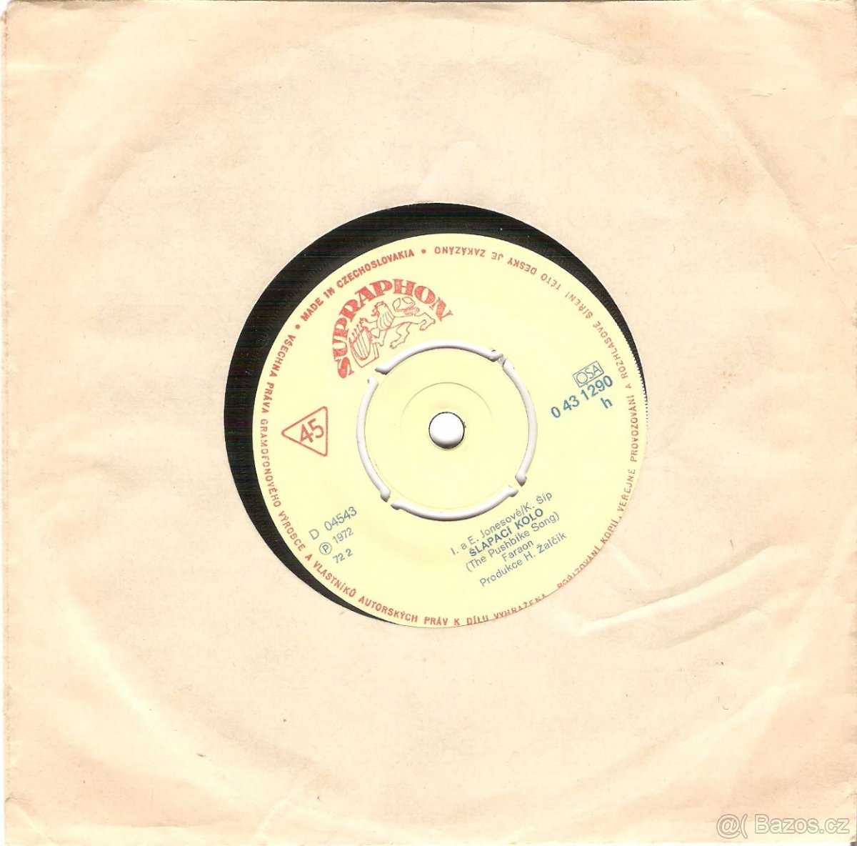 SP Faraon - Šlapací kolo / Padá kámen ze skály (1972) - 3