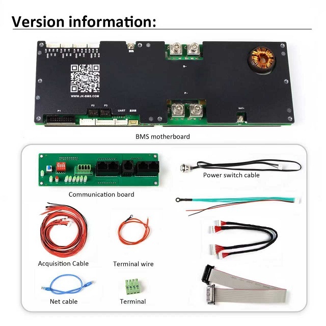 JK BMS 300A V19, 2Aaktívny balancér - 8-16s lifepo4 - 3