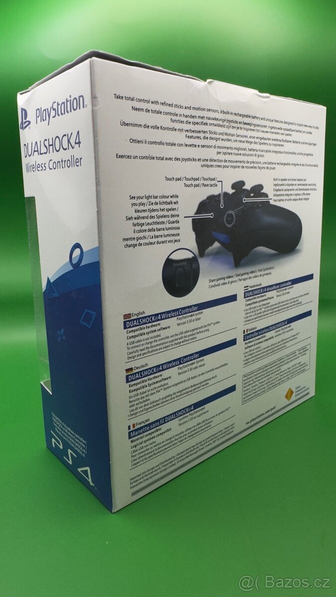 PS4 ovladač, black (NOVÝ) - 3