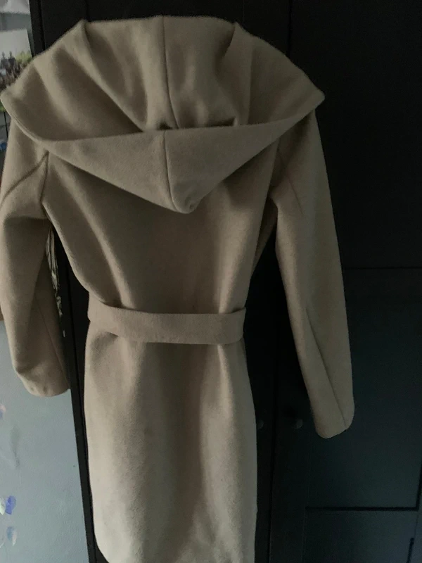 Béžový kabát ZARA vel. S/36 - 3