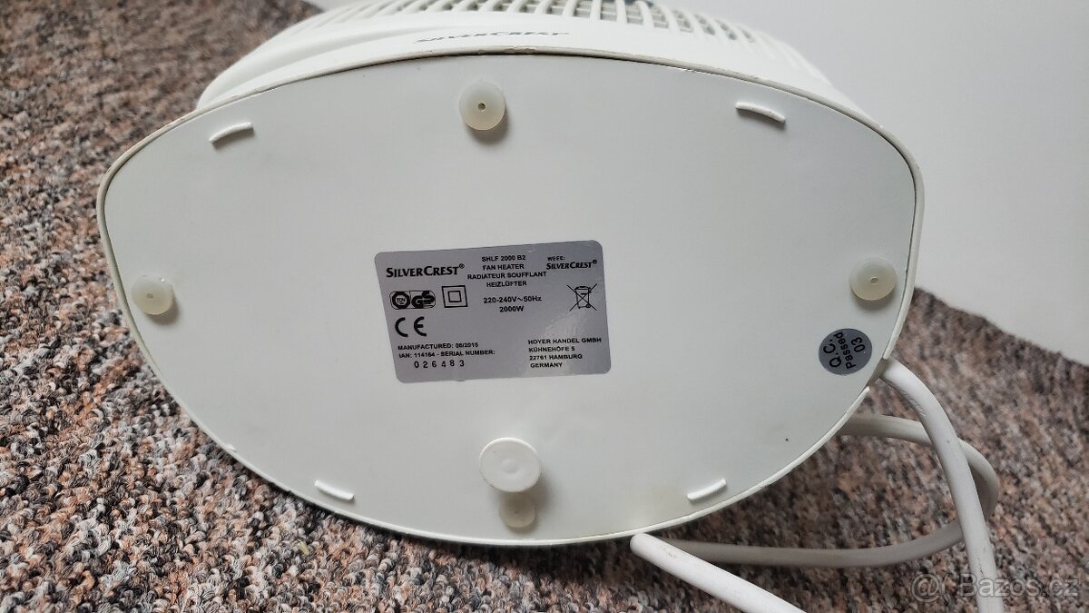 topeni - ventilátor s dálkovým ovládáním - 3