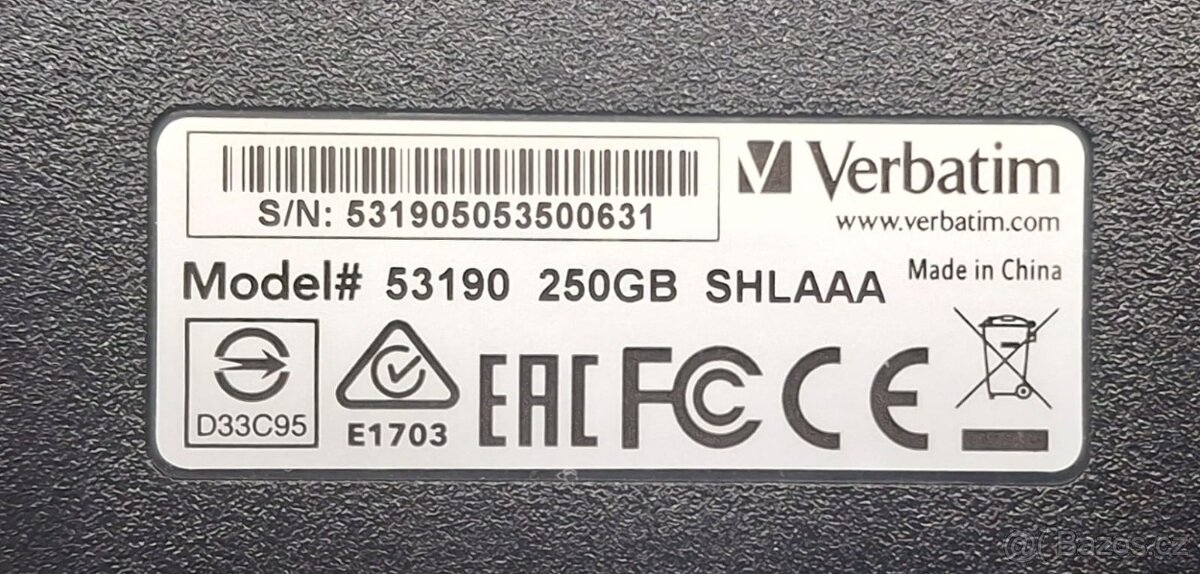 HDD Verbatim 2TB + 250GB, USB 3.0 + USB disk ADATA 32GB - 3