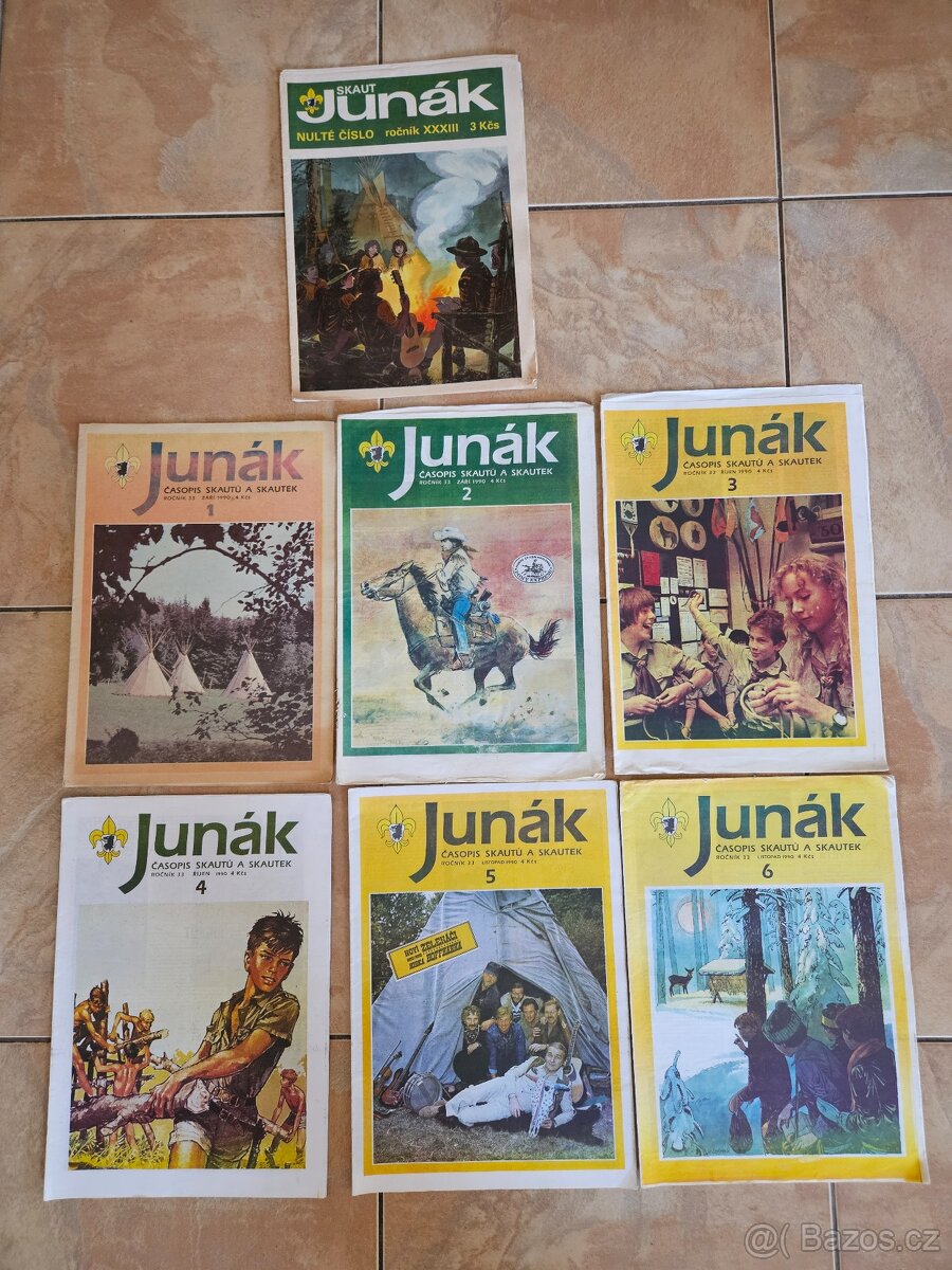 Časopisy Junák, Tramp, Hlasatel, Kometa, ABC - 3