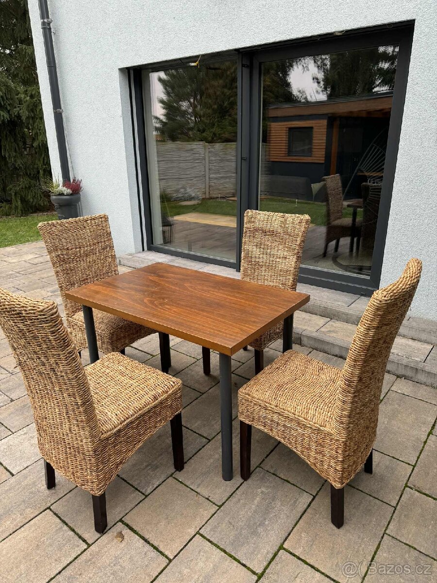 🪑Jídelní stůl a jídelní židle 4 ks abak🍽️ - 3