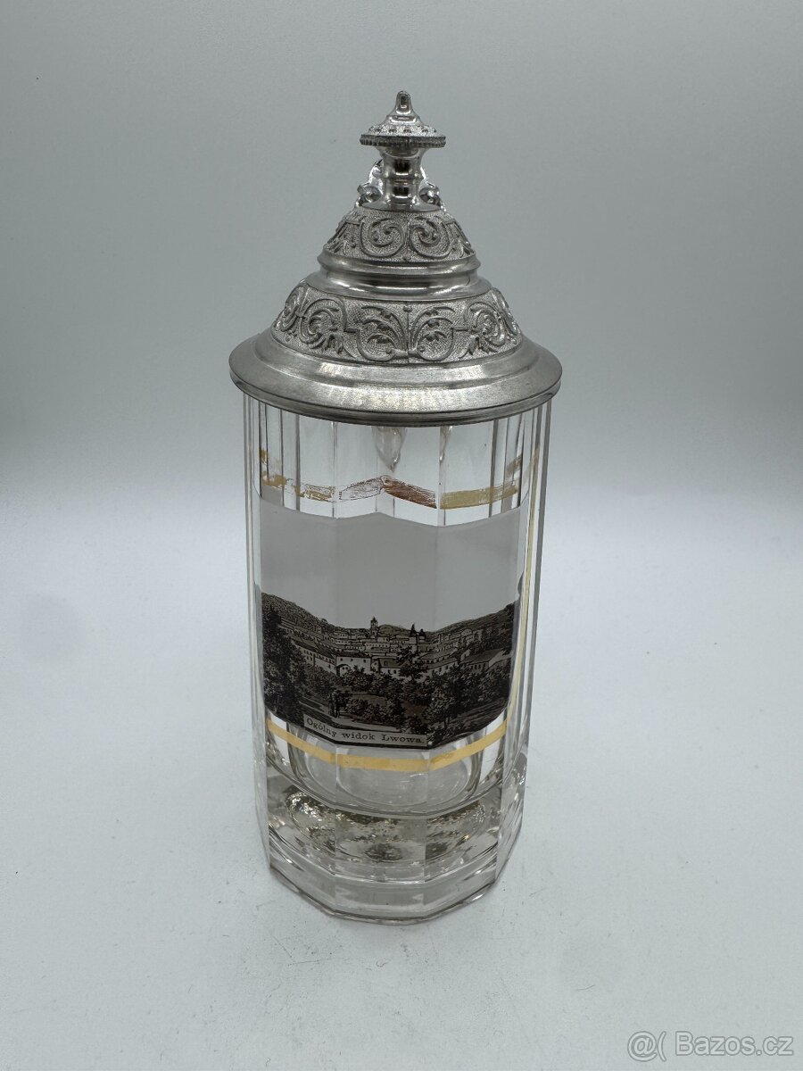 Sběratel nabízí staré sklenice s obrázky měst - 3