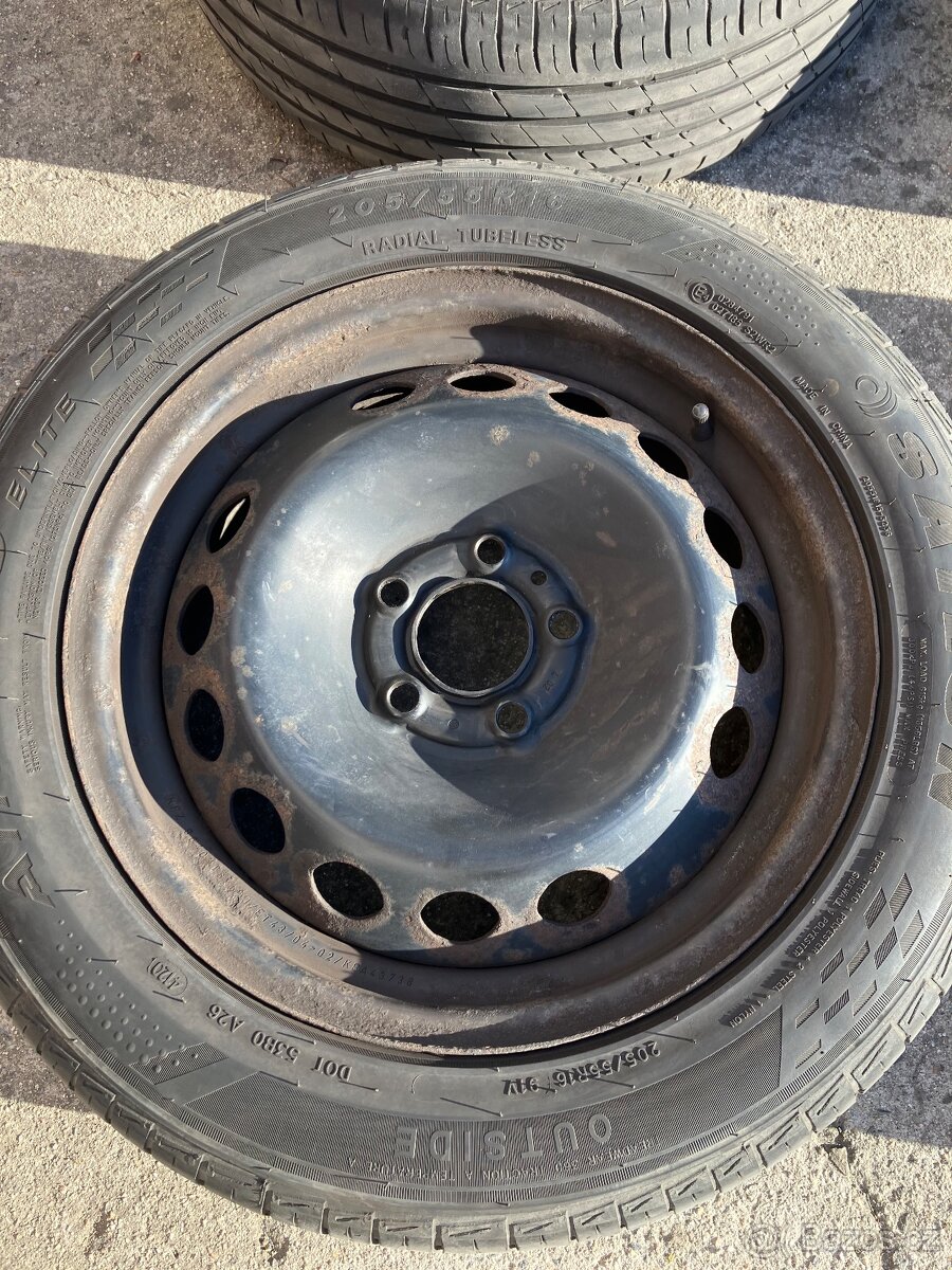 Letní pneu na plechových discích 205/55 R16 91V - 3