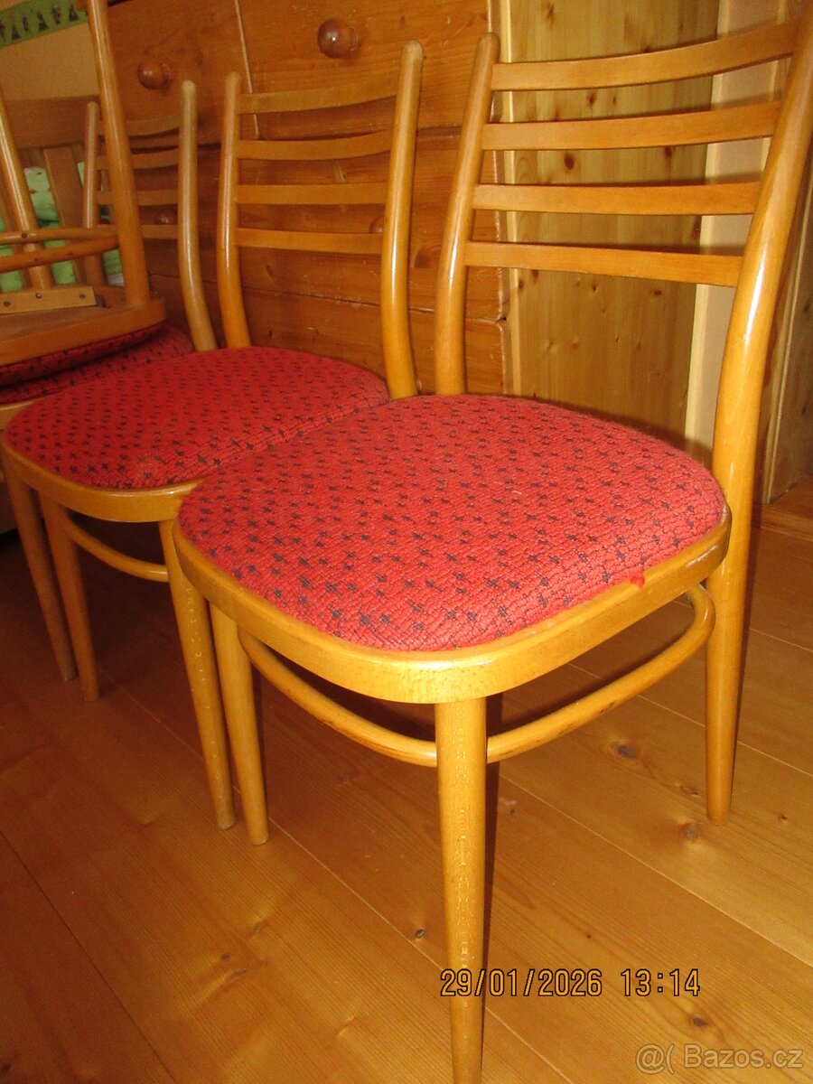 Retro dřevěné židle - 3