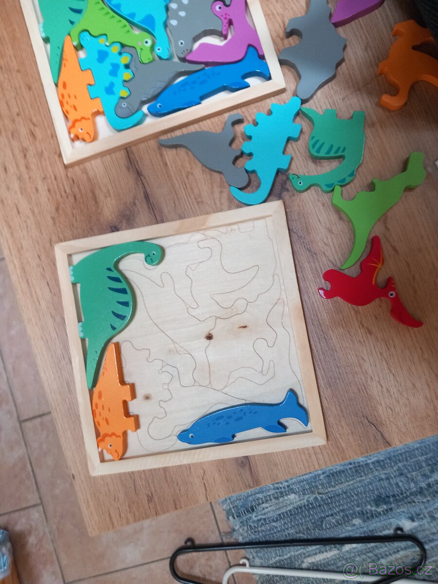 Dřevěná skládačka Dinosauři - 3