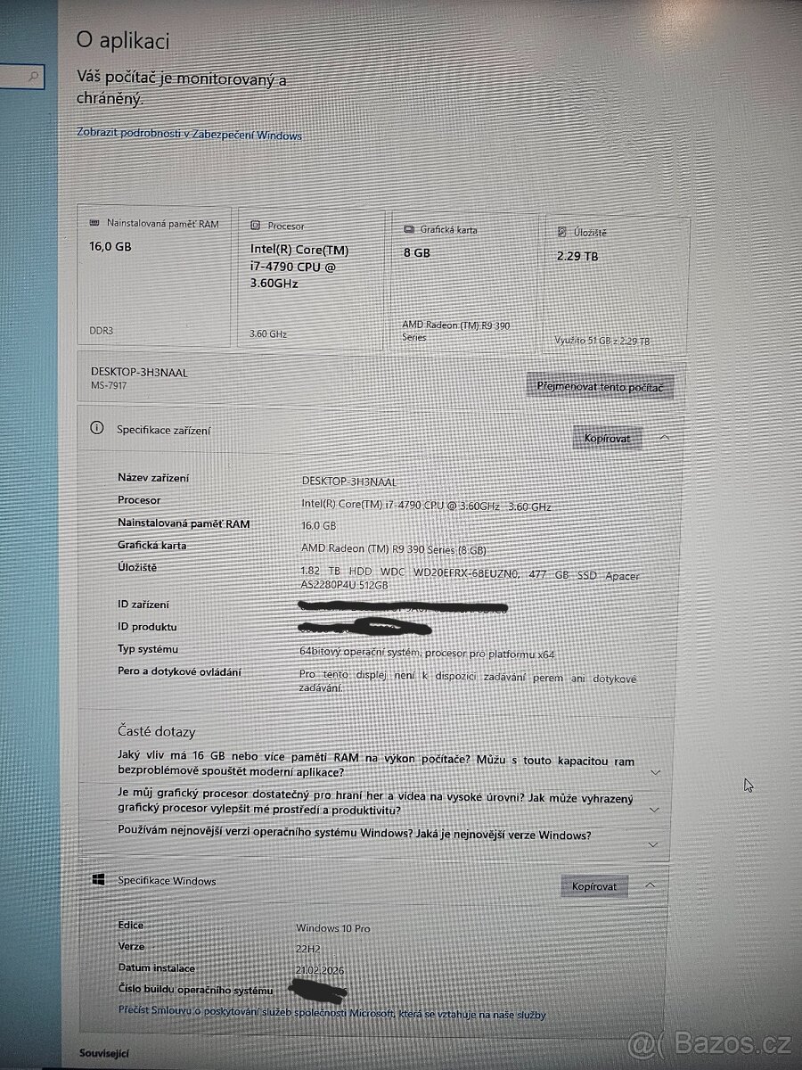 Herní počítač i7,radeon 8GB,M2ssd 512GB - 3