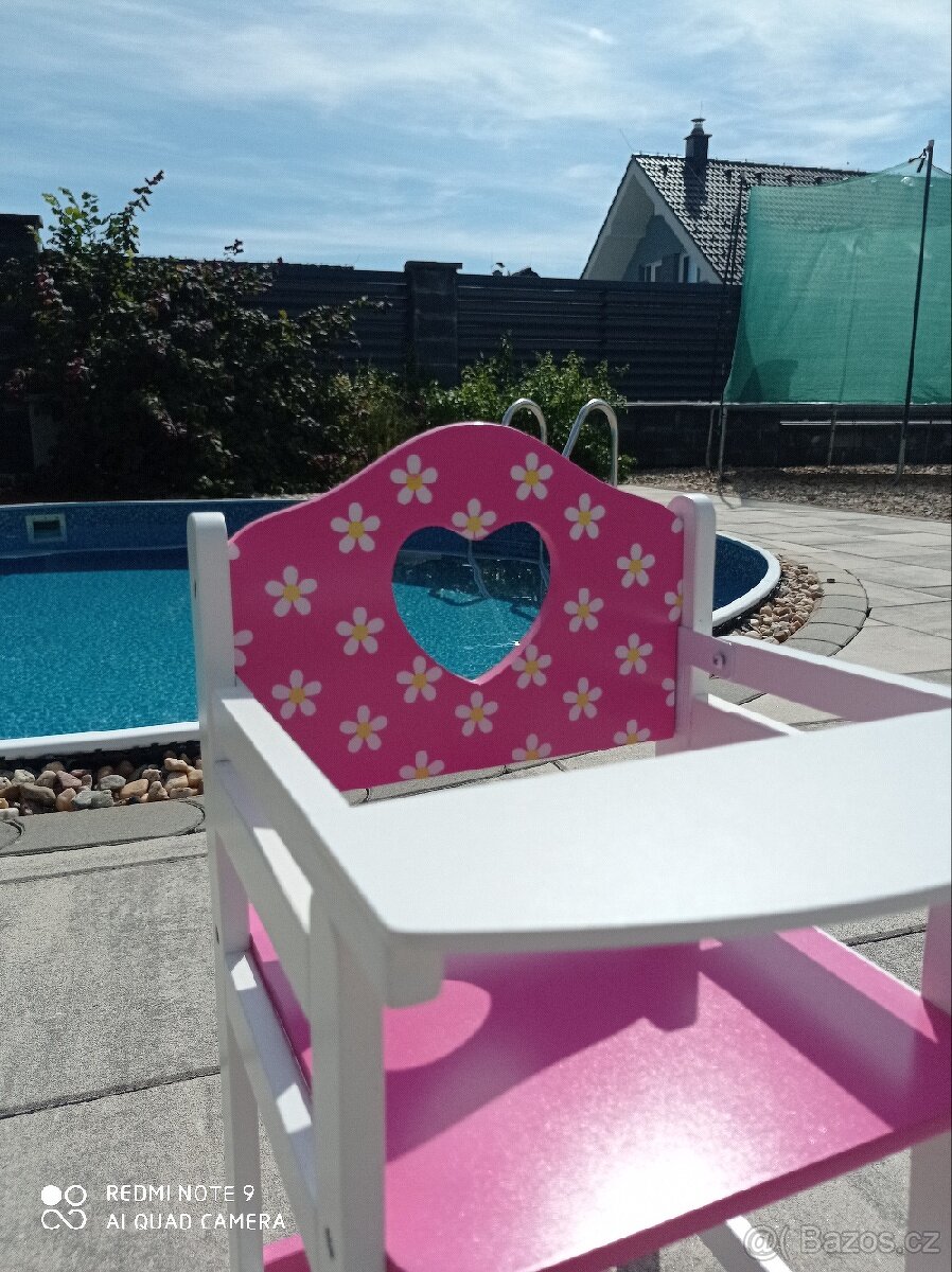 Dětská jídelní stolička pro panenky - 3