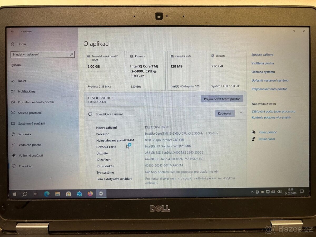 Dell Latitude E5470+Microsoft Office 2024 Pro-nová baterie - 3