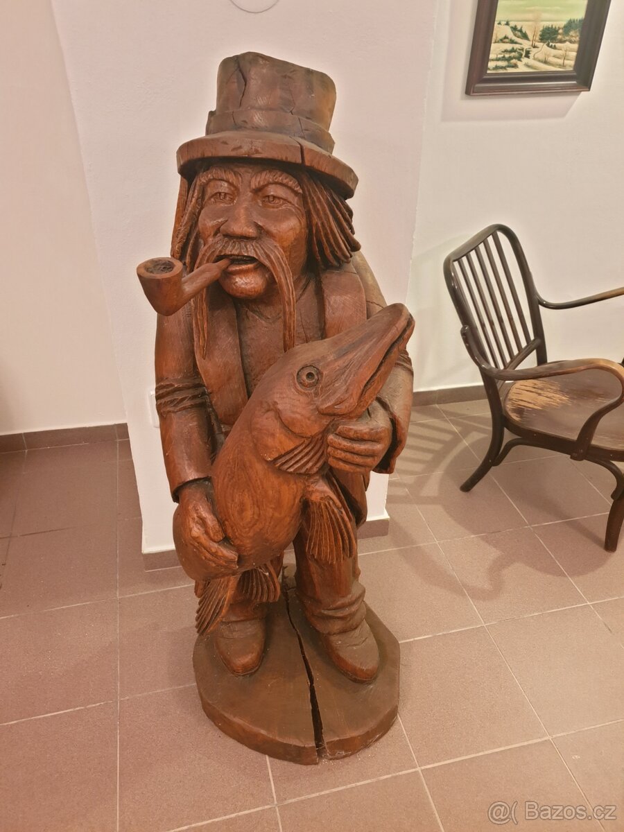 Dřevořezba vodníka - 3