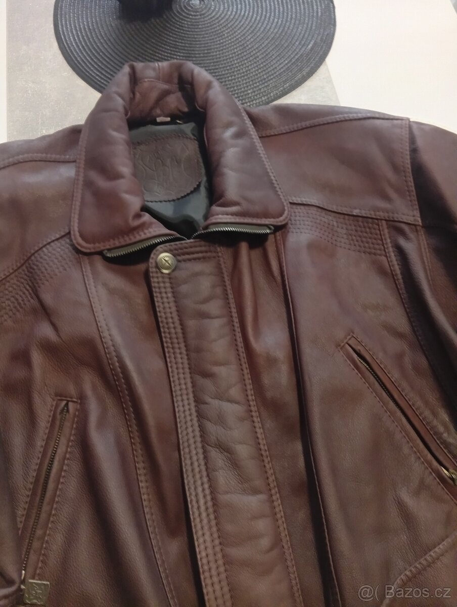 Prodám koženou bundu velikost 56 třikrát nošené - 3