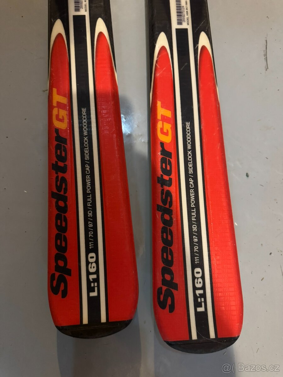 Lyže ELAN Carving 160cm včetně vázání, zachovalé - 3