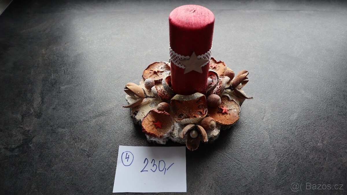 vánoční dekorace VÝPRODEJ, cena za vše - 3