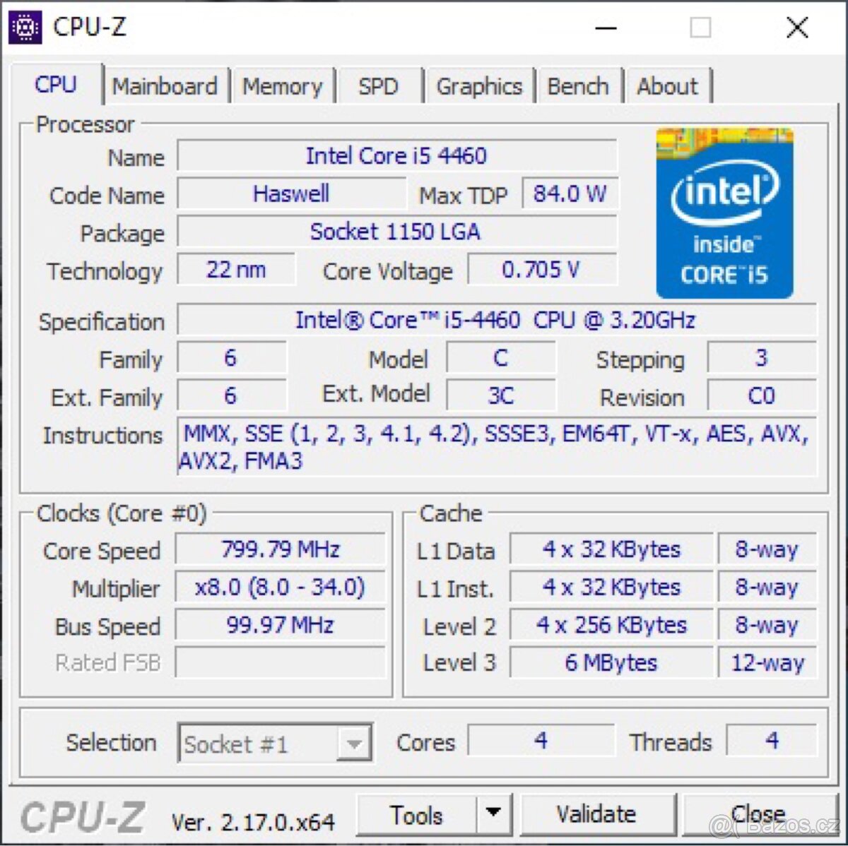 Intel Core i5-4460 (3.2 GHz, LGA1150) – plně funkční - 3