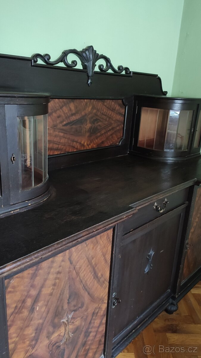 Starožitné bifé, sekretář, skříň - 3