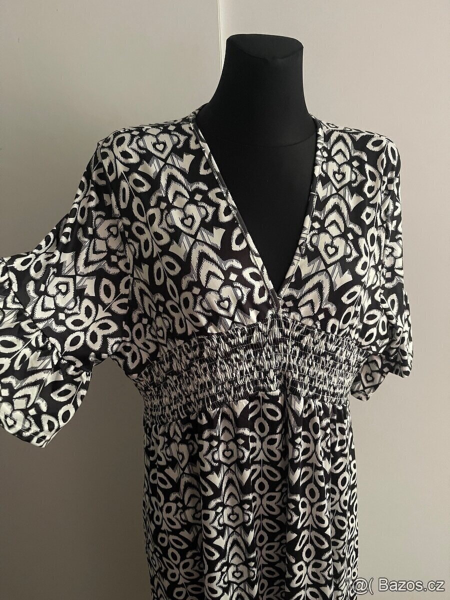 Dámské letní šaty černo-bílé vel.XL/48-50. - 3