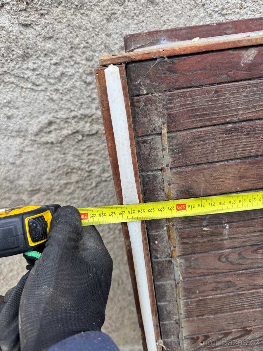 Dvoukřidllá modřínová vrata 226x280cm - 3