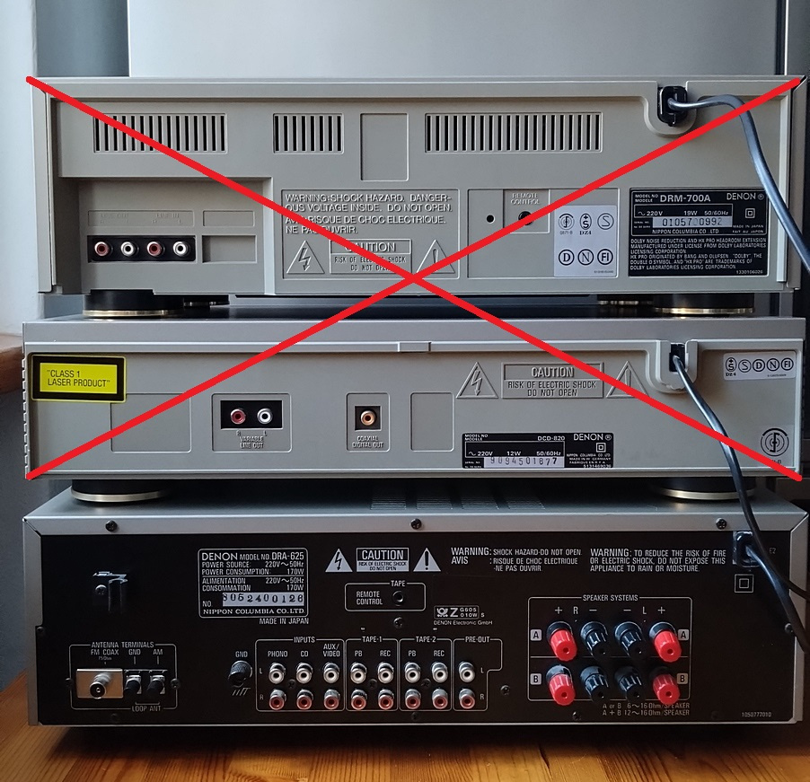 Receiver DENON DRA-625 - 3