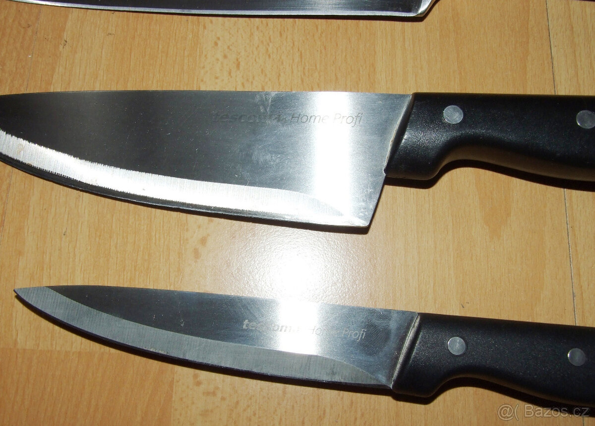 3ks kuchařské nože: AZZA+Homeprofi Tescoma - 3