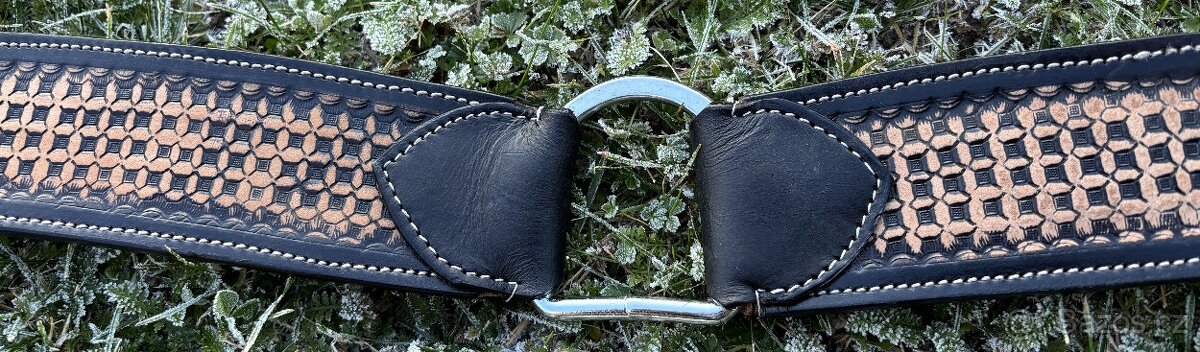 Westernový poprsník tmavě hnědý Basket - nekompletní - 3