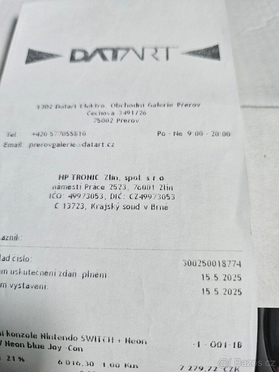 Nintendo Switch - 1 + karta 256 + záruka - 3