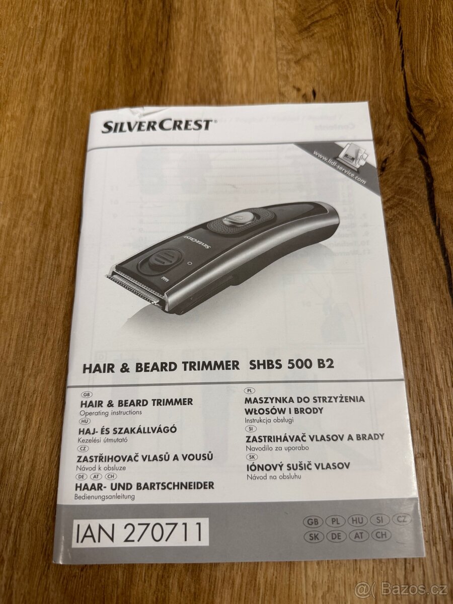 zastřihovač vlasů a vousů SilverCrest - 3