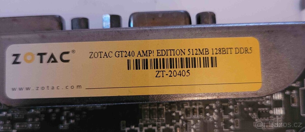 ZOTAC GeForce GT240 512MB DDR5 - 3