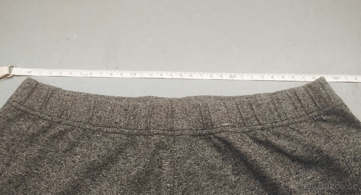 Tmavošedé melírované šortky - 3