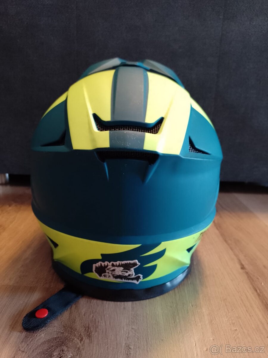 Integrální helma Bluegrass INTOX modrožlutá matná S - 3