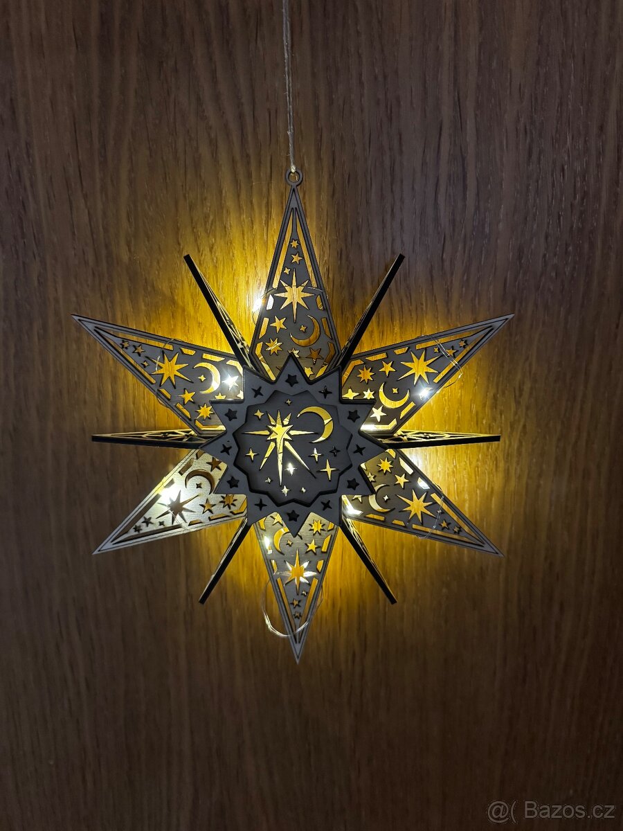 Vánoční dekorace -Hvězda - 3