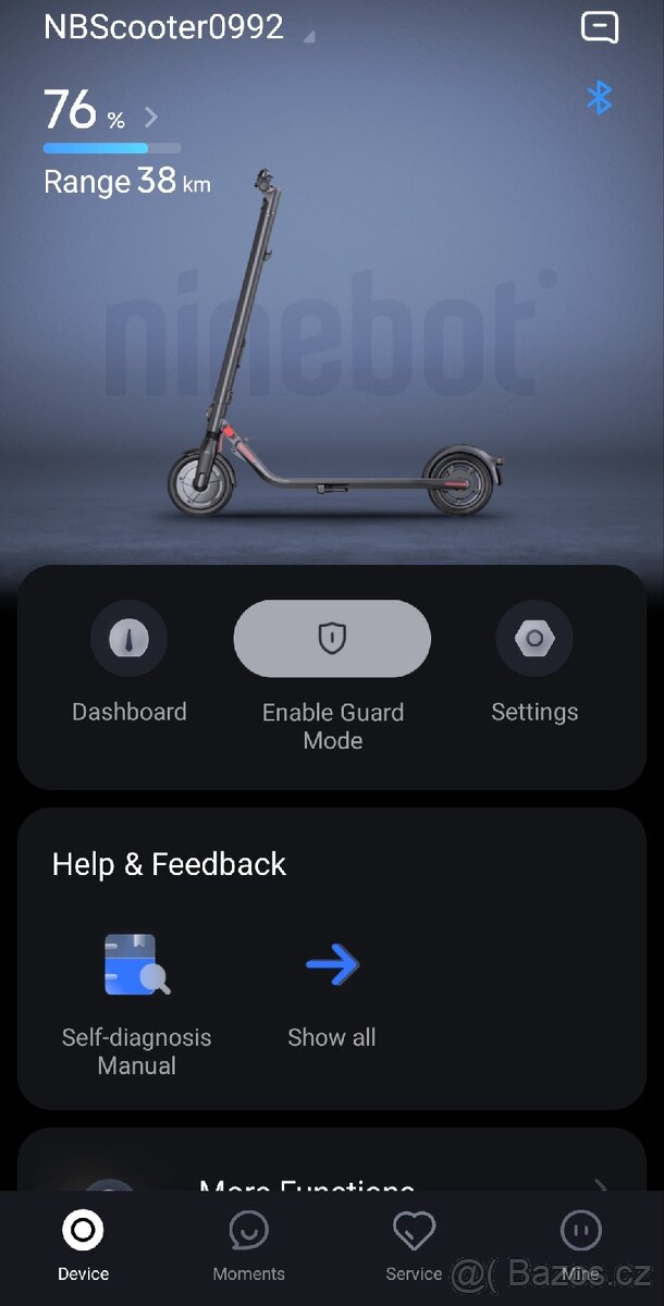Elektrická koloběžka Segway Ninebot E25D s externí baterií - 3
