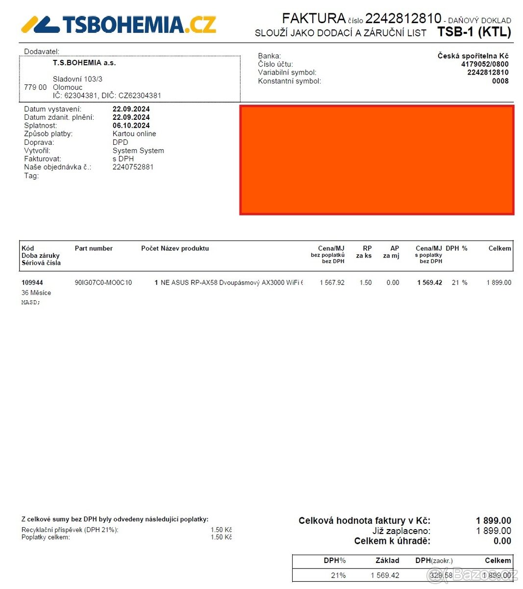Repeater AiMesh ASUS RP-AX58 (Wifi 6) - 3