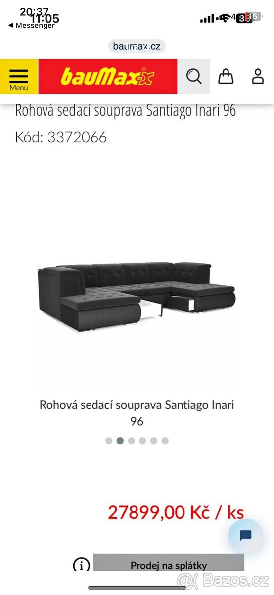 Sedací souprava do U - 3