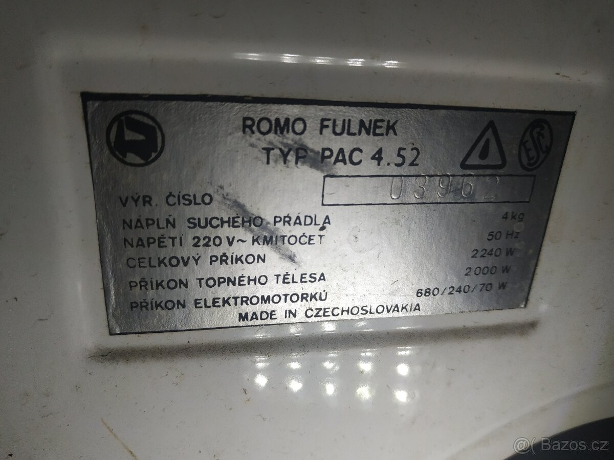 pračka Romo + díly - 3