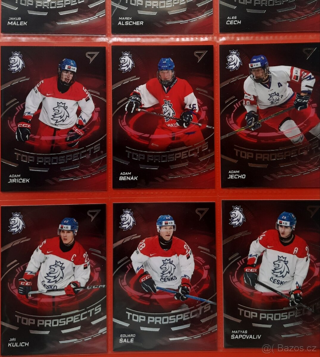 kompletní sada TOP PROSPECTS ( 9 kusů ) Hokejové Česko 2024 - 3